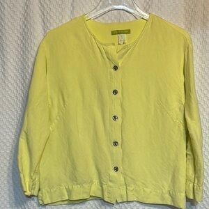 Sigrid Olsen Light Yellow Top